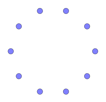 A graph with no edges.