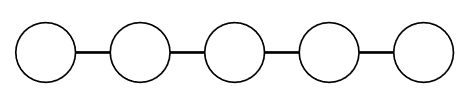 Diagram of a path graph.