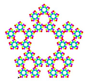 serpinski five-fold gasket